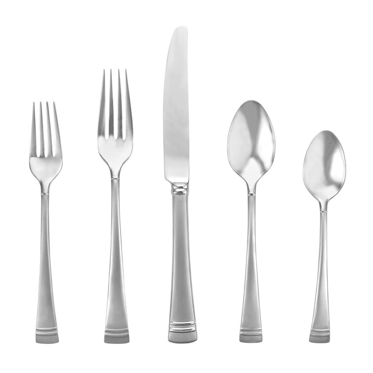 Federal Platinum Frosted 20 Piece 18/10 Stainless Steel Flatware Set,  Service for 4